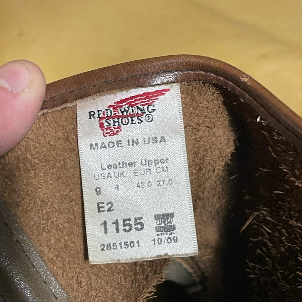 Red Wing Shoes Dark Brown Western Boots - Picture 5 of 7